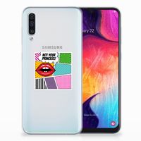 Samsung Galaxy A50 Silicone Back Cover Popart Princess