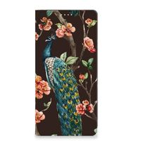 Motorola Moto G73 Hoesje maken Pauw met Bloemen