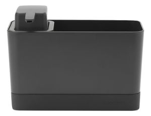 Brabantia Sink Side aanrecht organiser set, aanrechtbakje en zeeppomp - Dark Grey