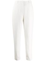 Alexander McQueen pantalon de costume à taille haute - Blanc