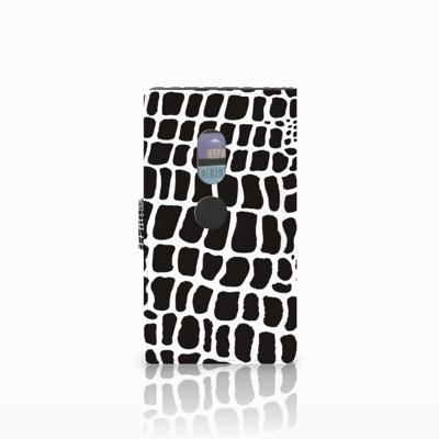 Sony Xperia XZ2 Telefoonhoesje met Pasjes Slangenprint