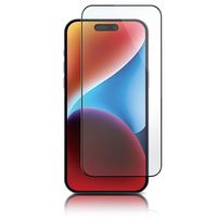 iPhone 15 Plus Panzer Premium Full-Fit Glazen Screenprotector - Zwart