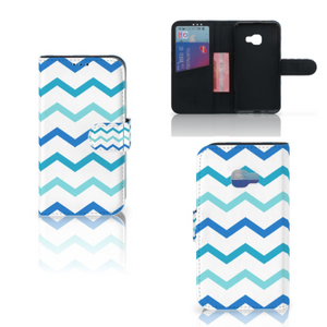 Samsung Galaxy Xcover 4 | Xcover 4s Telefoon Hoesje Zigzag Blauw