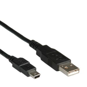 ROLINE USB 2.0 Kabel, type A - 5-Pin Mini, zwart, 3 m