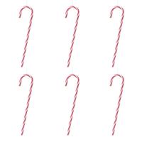 Zuurstokken - rood/wit - 30x? - hangers - 13 cm - kersthangers