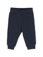 Kenzo Kids pantalon en coton à patch logo - Bleu