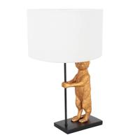 Steinhauer Schemerlamp Animaux met zand linnen kap 8225ZW - thumbnail