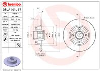 Remschijf BREMBO, Remschijftype: Massief, u.a. für Renault - thumbnail