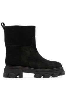 GIABORGHINI bottines en daim à semelle crantée - Noir