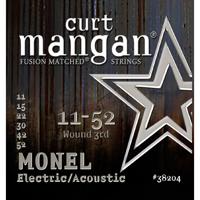 Curt Mangan Monel Hex Core 11-52 snarenset voor staalsnarige akoestische gitaar