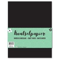TOM knutselpapier junior A4 papier zwart 60 vellen