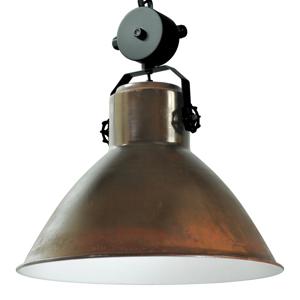 Masterlight Landelijke industrie hanglamp Industria 44 Block koperbruin met zwart 2011-25-06-EV-K