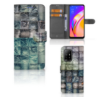 Wallet Case met Pasjes OPPO Reno5 Z | A94 5G Spijkerbroeken - thumbnail