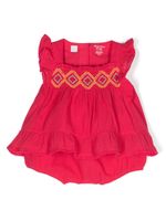 Ralph Lauren Kids ensemble short-culotte bouffante à broderies - Rose - thumbnail