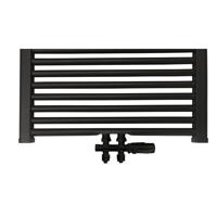 Best Design Nero-Luxe universele radiator aansluitset midden onder recht zwart mat 4009880 - thumbnail