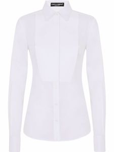 Dolce & Gabbana chemise en popeline stretch - Blanc