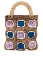 Nannacay sac cabas Giovanna en crochet - Marron - thumbnail