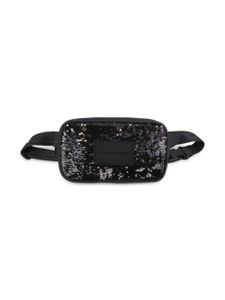 Marc Jacobs Kids sac banane à logo brodé de sequins - Noir