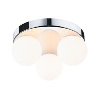 Paulmann 71062 plafondlamp Selection Bathroom Gove IP44 G9 230V max. 3x20W dimbaar chroom, satijn badkamerlamp