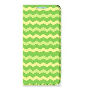 Xiaomi Redmi Note 11/11S Hoesje met Magneet Waves Green