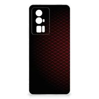 Xiaomi Poco F5 Pro TPU bumper Geruit Rood