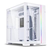 Lian Li ATX O11 Dynamic EVO Midi-Tower Wit - PC-behuizing met 2-kamerontwerp, E-ATX, ATX, Micro-ATX, Mini-ITX moederborden, gehard glas, USB-C, max. tien 120 mm ventilatoren