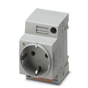 Phoenix Contact EO-CF/PT/LED Schakelkastcontactdoos Grijs 1 stuk(s)