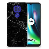 Motorola Moto G9 Play | E7 Plus TPU Siliconen Hoesje Marmer Zwart - Origineel Cadeau Vader - thumbnail