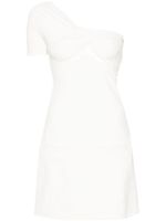 Courrèges robe courte à une épaule - Blanc