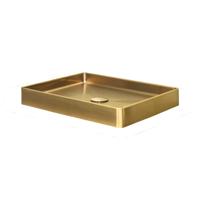 Qisani Vanity opbouw wastafel 47x32x8cm gold