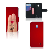 Nokia 2.2 Wallet Case met Pasjes Liefde - Origineel Romantisch Cadeau
