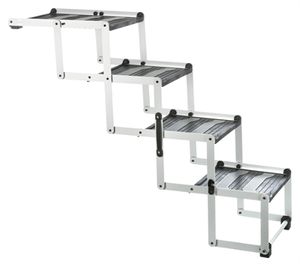 TRIXIE VOUWTRAP 4-DELIG ALUMINIUM / KUNSTSTOF / TPR TOT 75 KG 160X37X70 CM