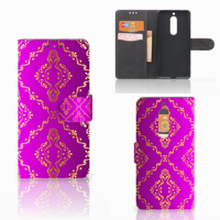 Wallet Case Nokia 5 Barok Roze