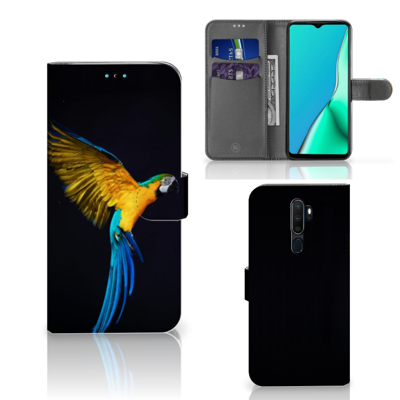 OPPO A9 (2020) | A5 (2020) Telefoonhoesje met Pasjes Papegaai OPPO A9 (2020) | A5 (2020) Telefoonhoesje met Pasjes Papegaai