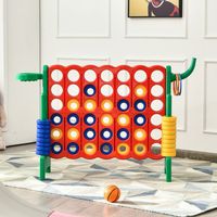 Reuze 4-in-a Rij Jumbo 4-tot-score Reuze Spelset voor Kinderen & Volwassenen Binnen Buiten Familie Verbind Spel (Groen) - thumbnail