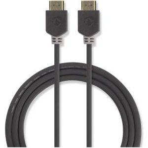 High Speed HDMI-kabel met Ethernet | HDMI-connector - HDMI-connector | 5,0 m | Antraciet