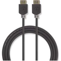 High Speed HDMI-kabel met Ethernet | HDMI-connector - HDMI-connector | 5,0 m | Antraciet - thumbnail