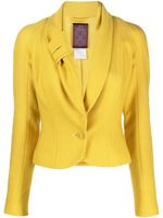 John Galliano Pre-Owned blazer à simple boutonnage (années 1990) - Jaune