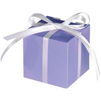 Amscan Cadeaudoosje Vierkant Lila 5,5 Cm 100 Stuks