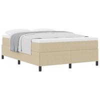vidaXL Bedframe Lichtgroen Grijs 140x200 cm Corduroy Stof