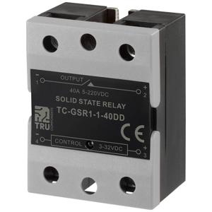 TRU COMPONENTS Halfgeleiderrelais TC-GSR-1-40DD 40 A Schakelspanning (max.): 220 V/DC DC-circuit 1 stuk(s)