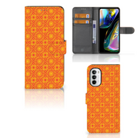 Motorola Moto G52 | Moto G82 Telefoon Hoesje Batik Oranje - thumbnail