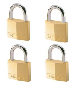 Masterlock 4 x 40mm padlocks ref. 140EURD - keyed alike padlocks - 140EURQNOP