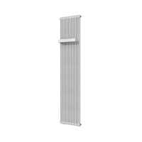 Vipera Corrason enkele badkamerradiator 40 x 180 cm centrale verwarming mat wit zijaansluiting 1.339W