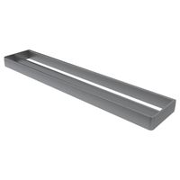 Haceka Aline Handdoekhouder dubbel 60cm aluminium Geborsteld Grijs 1208699 - thumbnail