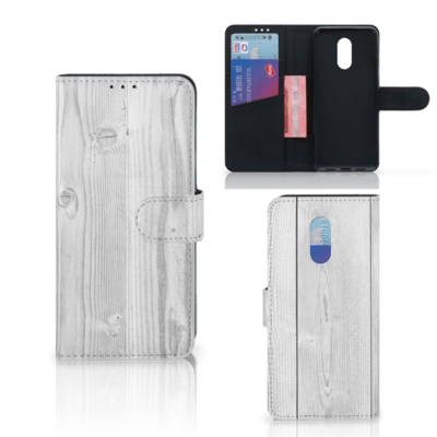 OnePlus 7 Book Style Case White Wood OnePlus 7 Book Style Case White Wood