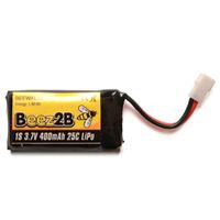 Beez2B 400mAh 1S 3.7V 25C LiPo accu - Hubsan X4 - Walkera Ladybird - thumbnail