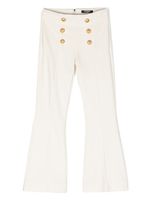 Balmain Kids pantalon ample à boutons décoratifs - Blanc