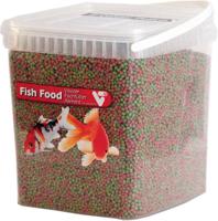 VT Fish Food 2-Colour Pellet 3mm - Gezond Vijvervoer in Bewaarbox 5L - thumbnail