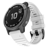 By Qubix - Siliconen bandje - Wit - Compatible met Garmin Tactix 8-51mm - Compatible Garmin bandje